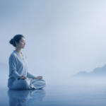 瞑想をしている女性